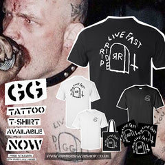 Ripride Skateshop T-Shirt GG Tattoo White