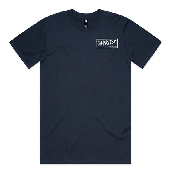 Ripride Skateshop T-Shirt Ripchord Navy