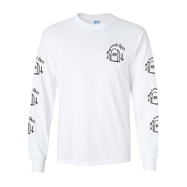 Ripride Skateshop Long Sleeve GG Tattoo White