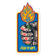 Black Label Sticker Omar Fire It Up