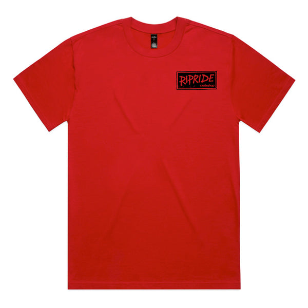 Ripride Skateshop T-Shirt Ripchord Red