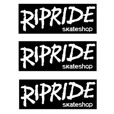 Ripride Skateshop Stickers Ripchord Black/White