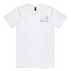 Ripride Skateshop T-Shirt Postcard White