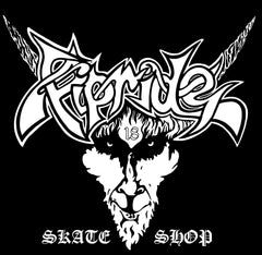 Ripride Skateshop Stickers Black Metal