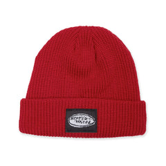 Heated Wheel Beanie Oval Burgundy