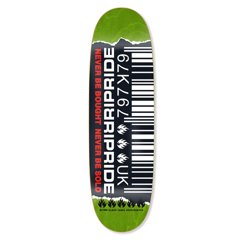 Black Label Ripride Skateshop Barcode Egg 9.5”