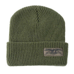 Anti Hero Beanie Stock Eagle Olive