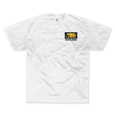 Black Label T-Shirt Classic Elephant White