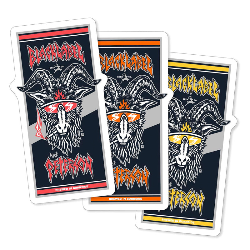 Black Label Sticker Nick Peterson Burnside