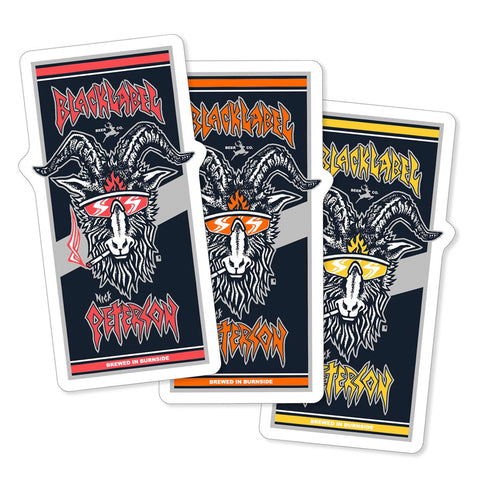 Black Label Sticker Nick Peterson Burnside