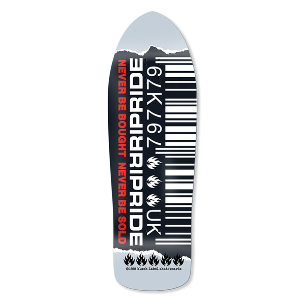Black Label Ripride Skateshop Barcode Riky Shape 10.25"