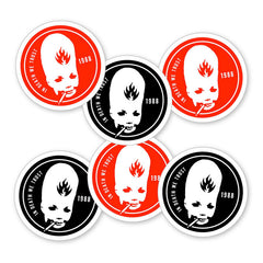 Black Label Sticker Thumbhead