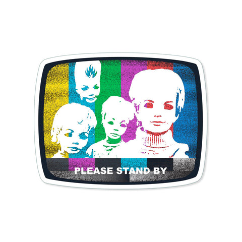 Black Label Sticker Stand By