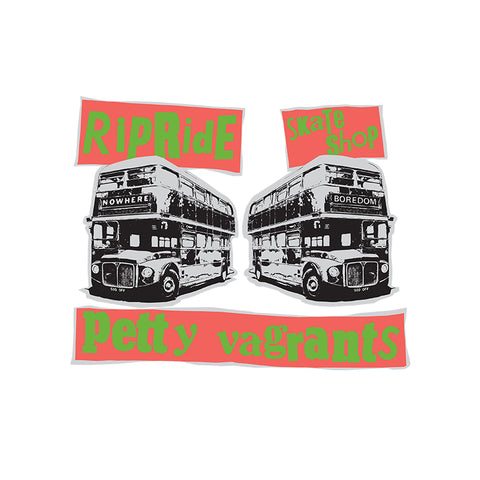 Ripride Skateshop Stickers BLKPRJKT Petty Vagrant