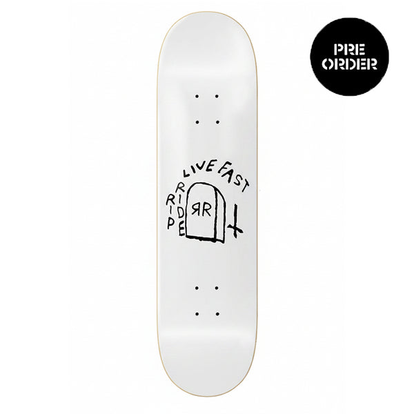 Ripride Skateshop GG Tattoo White 8.75"