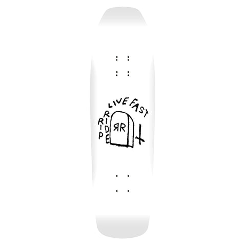 Ripride Skateshop GG Tattoo White 9.25"