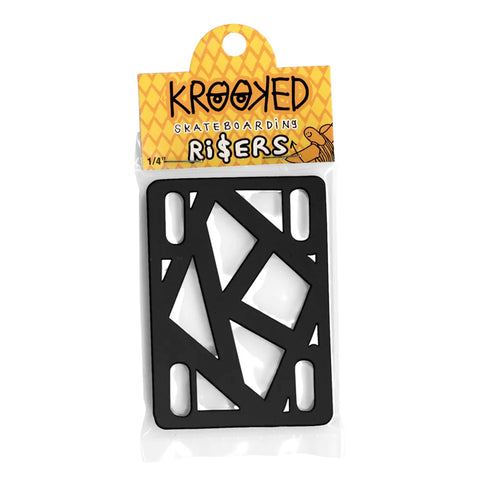 Krooked Risers Black 1/4"