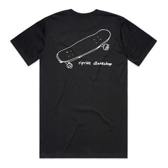 Ripride Skateshop T-Shirt Postcard Black