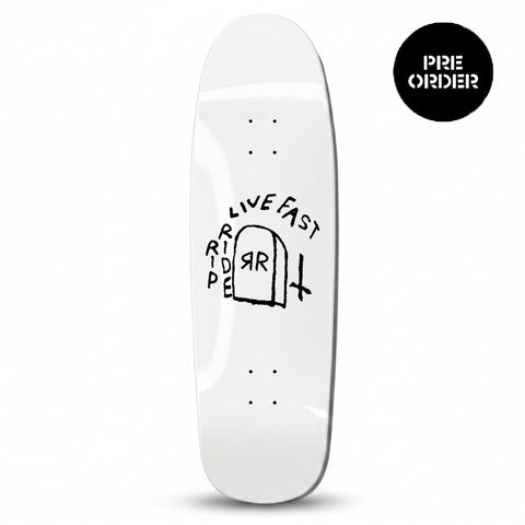 Ripride Skateshop GG Tattoo White 9.825"