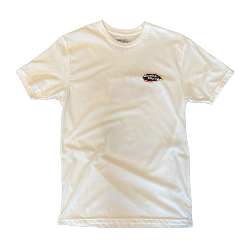 Heated Wheel T-Shirt Oval White