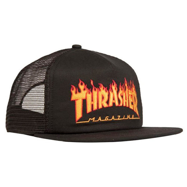 Thrasher Cap Flame Logo Mesh Snapback