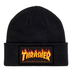 Thrasher Beanie Flame Patch Logo