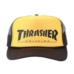 Thrasher Cap Spitfire Trucker Black/Gold