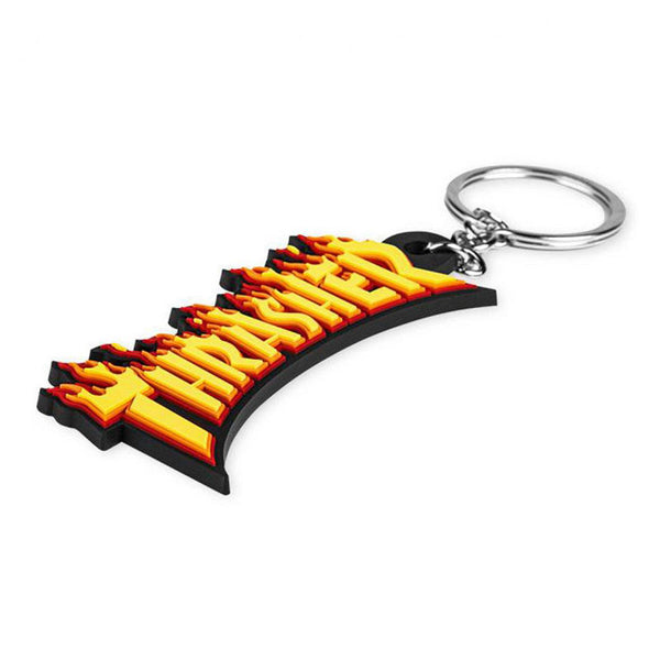Thrasher Flame Logo Key Ring